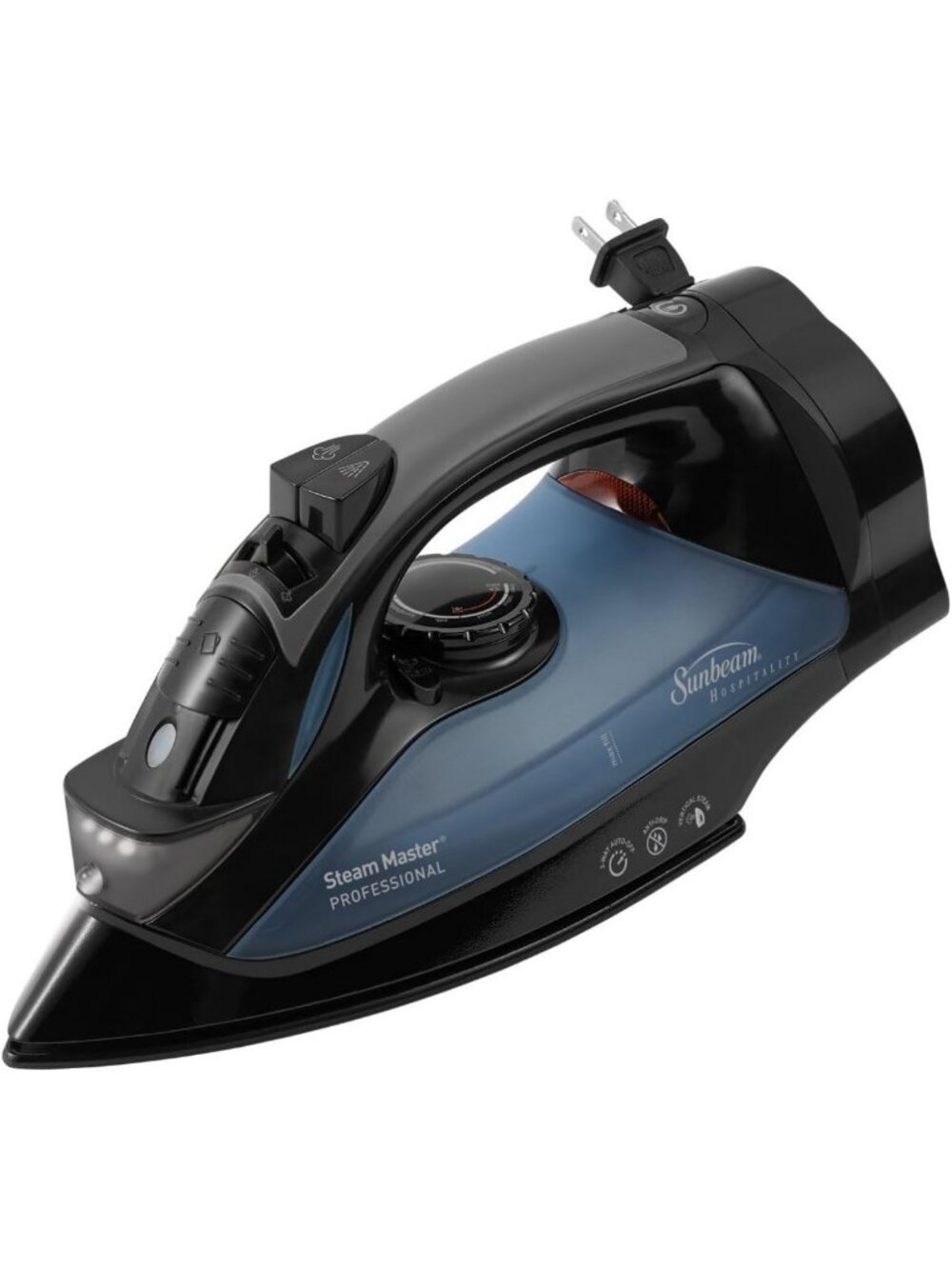 Professional Full Size Steam Iron with Retractable Cord & ClearView Technology